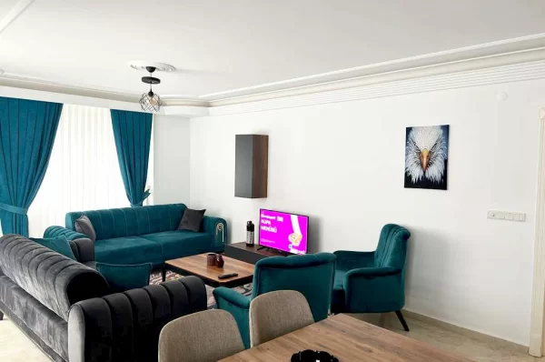 Breathtaking Sea View Two Bedrooms One Livingroom Apartments for Sale in Alanya