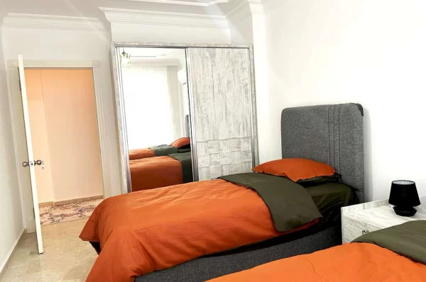 Breathtaking Sea View Two Bedrooms One Livingroom Apartments for Sale in Alanya