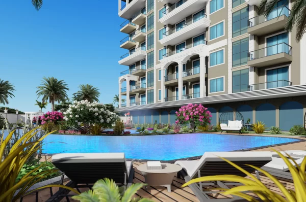 2 Types New Brand Proeprties with Apartment and Penthouse Options in Alanya,Avsallar