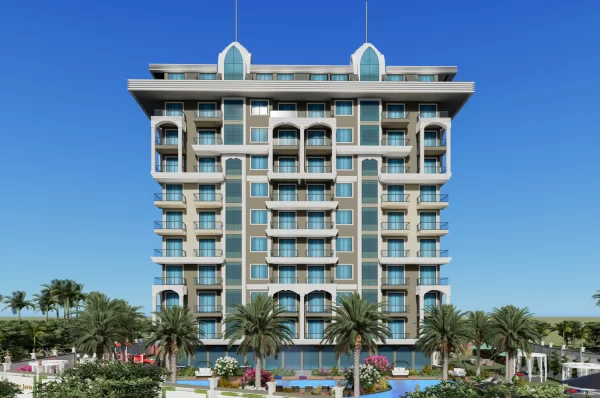 2 Types New Brand Proeprties with Apartment and Penthouse Options in Alanya,Avsallar
