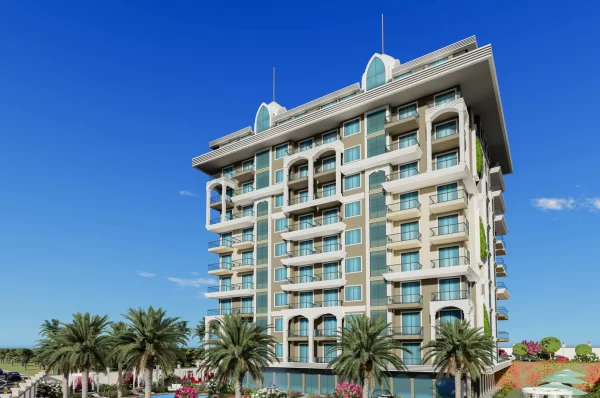 2 Types New Brand Proeprties with Apartment and Penthouse Options in Alanya,Avsallar