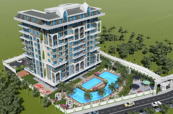 2 Types New Brand Proeprties with Apartment and Penthouse Options in Alanya,Avsallar
