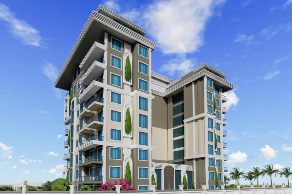 2 Types New Brand Proeprties with Apartment and Penthouse Options in Alanya,Avsallar