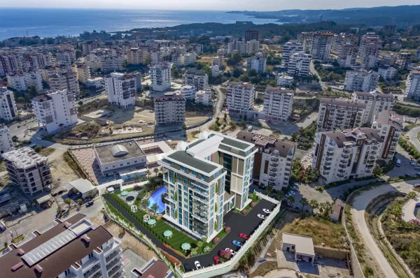 2 Types New Brand Proeprties with Apartment and Penthouse Options in Alanya,Avsallar