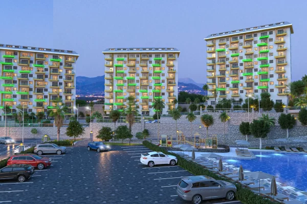 Alanya'da Ayrıcalıklı Yaşam Vahası ve Tek Yatak Odalı Satılık Gayrimenkul