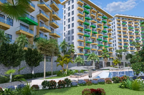 Alanya'da Ayrıcalıklı Yaşam Vahası ve Tek Yatak Odalı Satılık Gayrimenkul