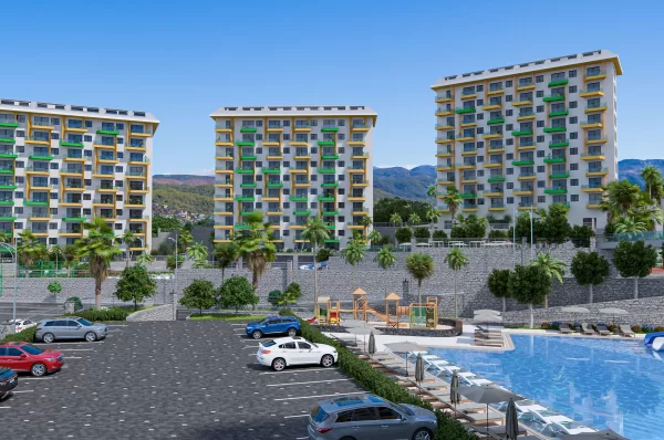 Alanya'da Ayrıcalıklı Yaşam Vahası ve Tek Yatak Odalı Satılık Gayrimenkul