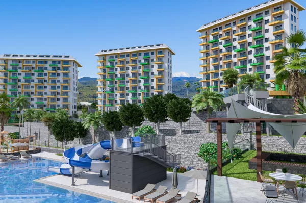 Alanya'da Ayrıcalıklı Yaşam Vahası ve Tek Yatak Odalı Satılık Gayrimenkul