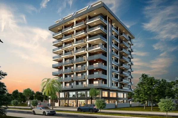 Just 100 Meters to Sea Newly Apartments and Penthouses for Sale in Alanya