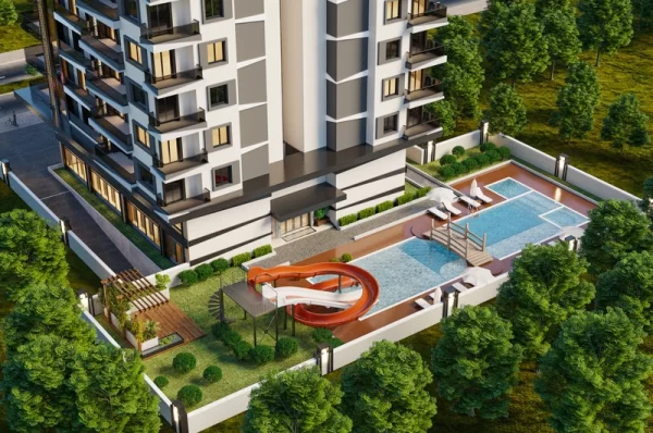 Just 100 Meters to Sea Newly Apartments and Penthouses for Sale in Alanya