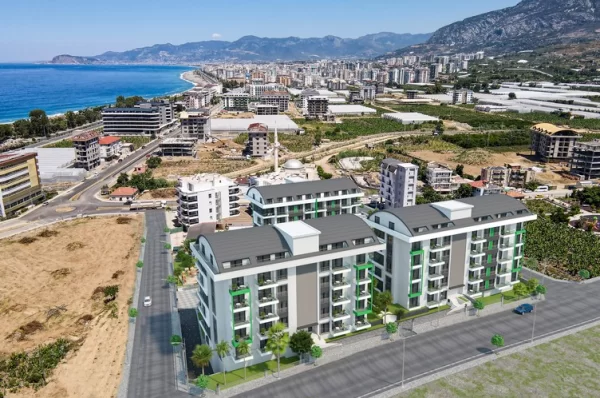 Alanya'nın Prestijli Tesisinde Satılık Tek Yatak Odalı Daireler ve İki Yatak Odalı Penthouselar