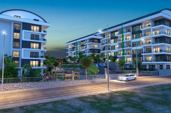 Alanya'nın Prestijli Tesisinde Satılık Tek Yatak Odalı Daireler ve İki Yatak Odalı Penthouselar