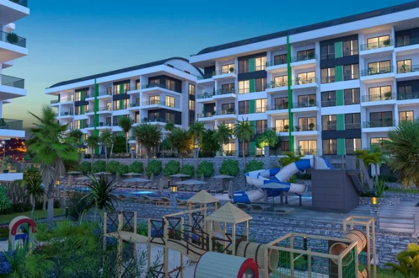 Alanya'nın Prestijli Tesisinde Satılık Tek Yatak Odalı Daireler ve İki Yatak Odalı Penthouselar