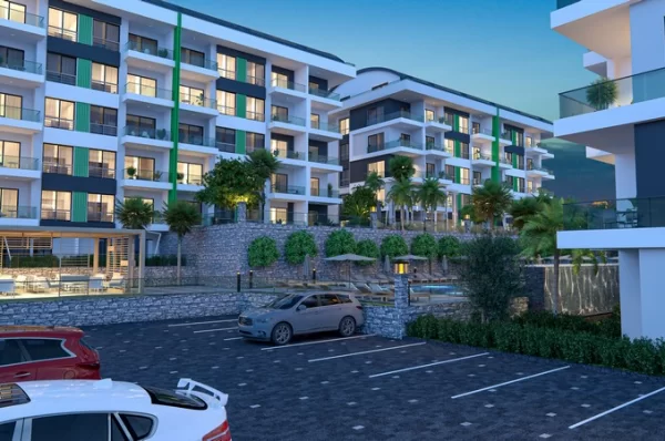 Alanya'nın Prestijli Tesisinde Satılık Tek Yatak Odalı Daireler ve İki Yatak Odalı Penthouselar