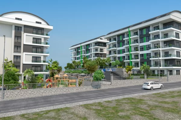 Alanya'nın Prestijli Tesisinde Satılık Tek Yatak Odalı Daireler ve İki Yatak Odalı Penthouselar