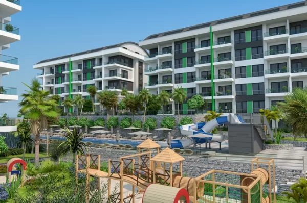 Alanya'nın Prestijli Tesisinde Satılık Tek Yatak Odalı Daireler ve İki Yatak Odalı Penthouselar