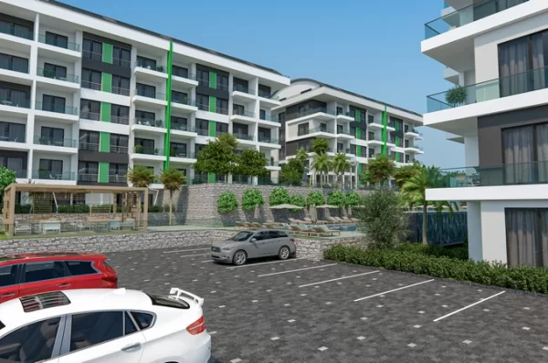 Alanya'nın Prestijli Tesisinde Satılık Tek Yatak Odalı Daireler ve İki Yatak Odalı Penthouselar