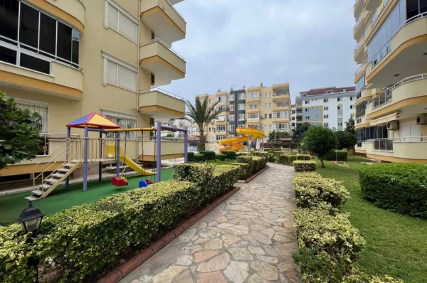 Just 100 Meters to Sea 2+1 Fully Furnished Apartment for Sale in Alanya