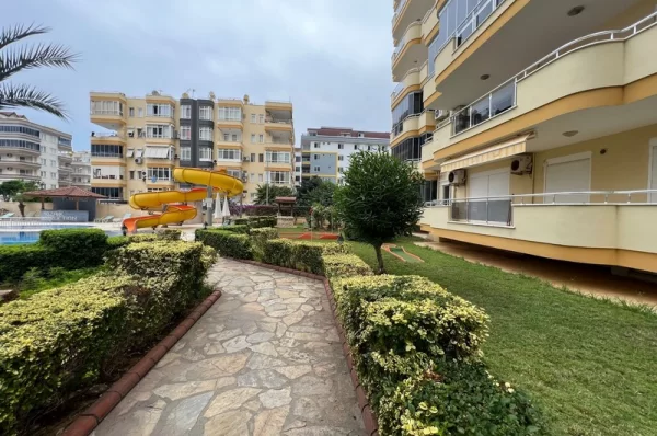 Just 100 Meters to Sea 2+1 Fully Furnished Apartment for Sale in Alanya
