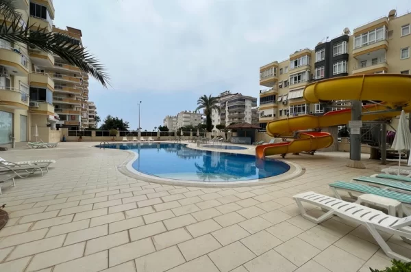 Just 100 Meters to Sea 2+1 Fully Furnished Apartment for Sale in Alanya