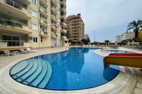 Just 100 Meters to Sea 2+1 Fully Furnished Apartment for Sale in Alanya