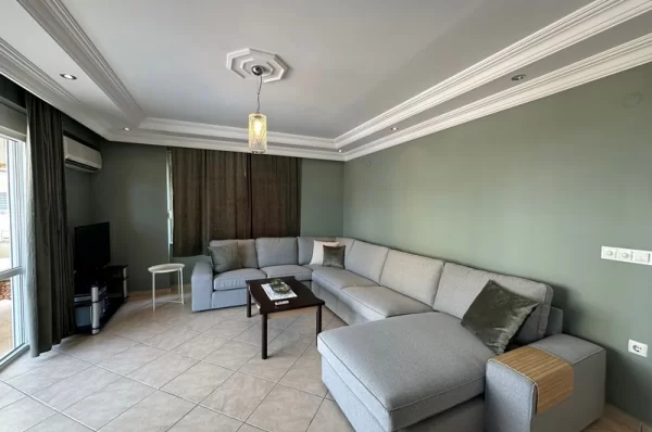 Just 100 Meters to Sea 2+1 Fully Furnished Apartment for Sale in Alanya