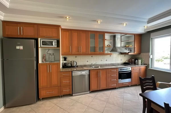 Just 100 Meters to Sea 2+1 Fully Furnished Apartment for Sale in Alanya