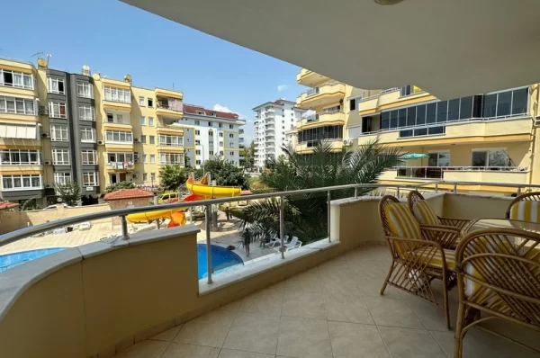 Just 100 Meters to Sea 2+1 Fully Furnished Apartment for Sale in Alanya